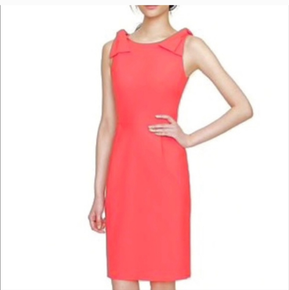 J Crew Salmon / Coral Color Sheath Dress Size 0 NWT